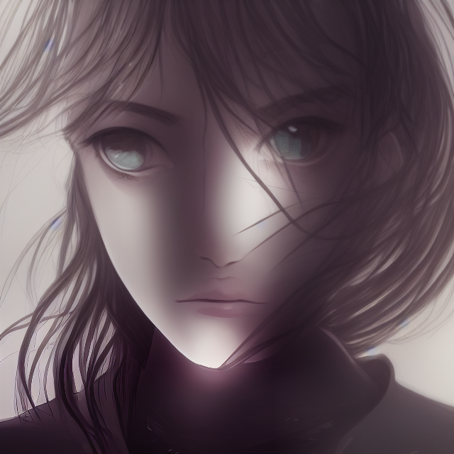 a face that is half human and half robot serene cinematic manga s2125500946 st25 g7.5